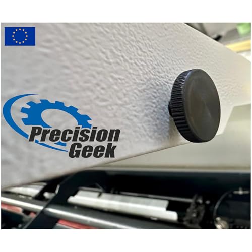 Precisiongeek – Rändelschrauben M6 x 10 mm aus schwarz oxidiertem Stahl – 4‑er Set – Werkzeuglos handfest verschraubbar – Made in Europe