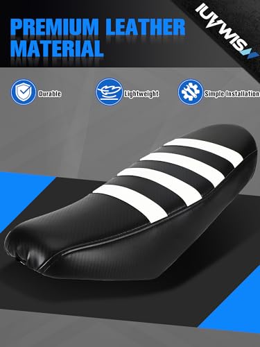 Image of Dirt Bike Seat Cover for Talaria Sting MX3 /R MX4 MX5 /PRO Electric Bike White,High Elastic Leather