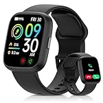 Smart Watch for Men Women, Bluetooth Calling, 1.83" HD Touch Screen Fitness Tracker, 100+ Sports Modes, Heart Rate Sleep Monitor, DIY Dial, IP68 Waterproof, Compatible with Android & iOS