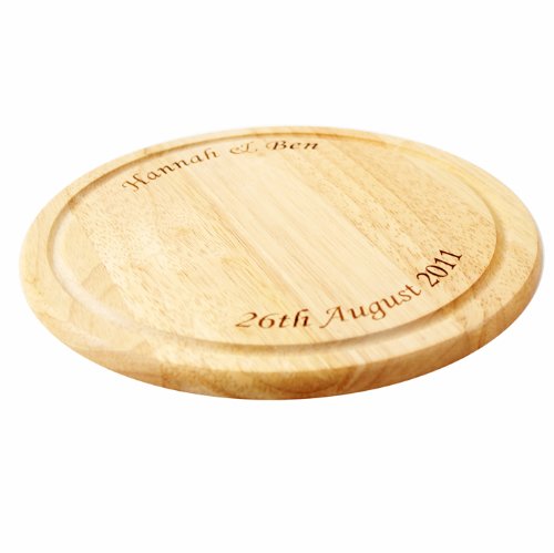 C.p.m Style 5 Personalised Round Wooden Chopping Board