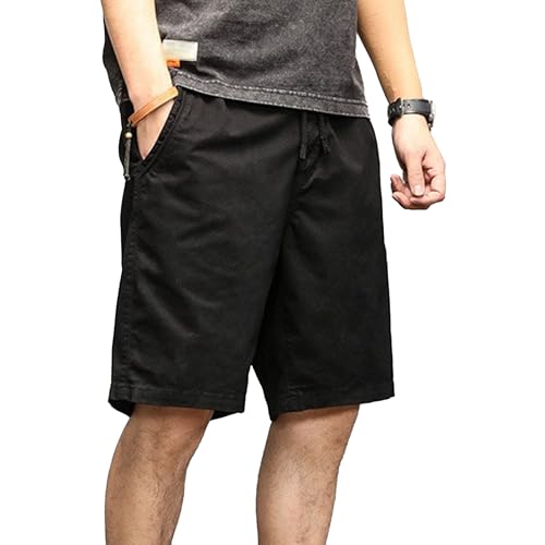 Short de marche léger homme noir pour randonnée et balade décontractée t40