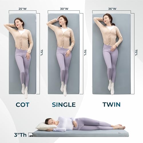 Kingfun-Memory-Foam-Camping-Sleeping-Pad-CertiPUR-US-Camping-Mattress-Waterproof-Roll-Up-Mattress-Guest-Bed-Thick-Floor-Sleeping-Mat-for-Car-Truck-Tent-for-Adults-with-Travel-Bag