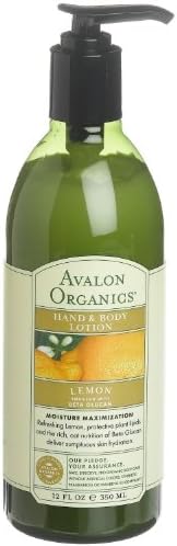 Avalon Organics Lemon Hand and Body Lotion, 12 Ounce - 3 per case.