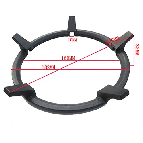 Wok Ring/Non Slip Black Cast Iron Stove Trivets For Kitchen Wok Support Ring Cooktop Range Pan Holder Stand Stove Rack Milk Pot Holder For Gas Hob - Gas Stove Accessories #TOP3