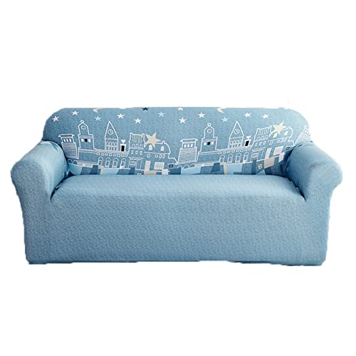 ZARBAILRE Revêtement De Canapé Antidérapant, Extensible et Respirant Couverture De Canapé, Housse De Canapé Lavable pour Bureau du Salon (E 1 Seater) Cover