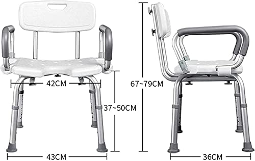 Chaise de douche PMR et banc de transfert rembourré avec dossier de bain - 3