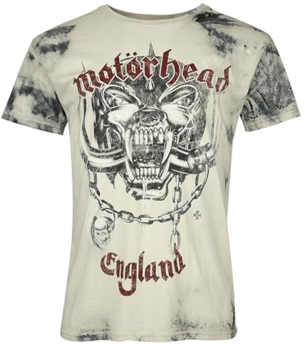 Motörhead Logo England Männer T-Shirt grau M 100% Baumwolle Band-Merch Bands