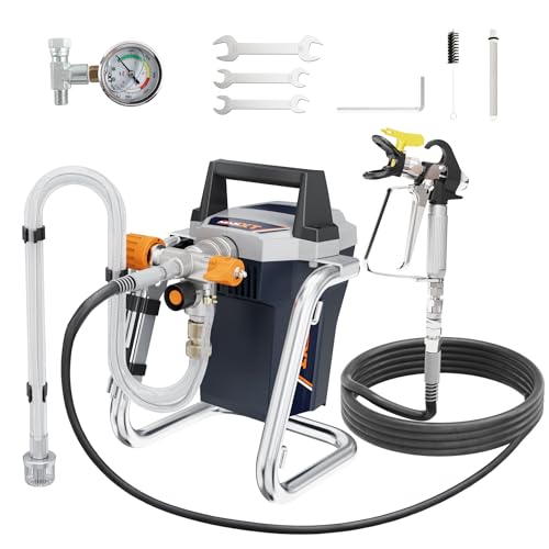 MAXXT Pistola Eléctrica de Pintura Airless, 1300W, Pulverizador para Vallas, Muebles, Paredes y Puertas MAXXT Pistola Eléctrica de Pintura Airless, 1300W, Pulverizador para Vallas, Muebles, Paredes y Puertas