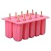Produktbild Meerveil Silikon Stieleisformen mit 10 Eisformen und 10X Holzstielen,EIS am Stiel Eiscreme Formen Ice Pop Maker,ohne BPA (Rosa)
