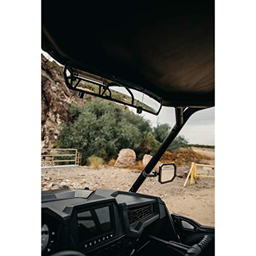 Chupacabra Offroad Deluxe Side By Side Rear View Utv Mirror - 1.75" Rzr 800 900 1000 Turbo - Tool Free Convex Low Profile Utv Rear View Mirror For Optimal Visibility In Tough Terrain #TOP6