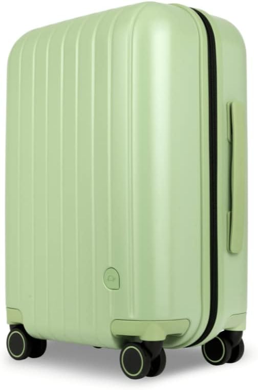 Ultima 20 Inch 100% Polycarbonate Cabin Suitcase. 55cm Hand Luggage with 4 Wheels, with Free Protective Covers & 5-Year Warranty (Cabin, Avocado Green)