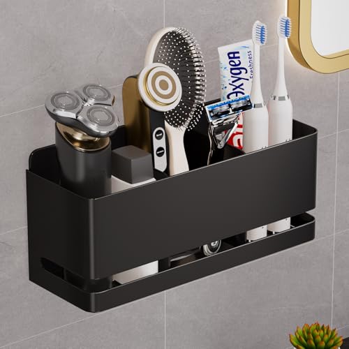 YESENTPorte-Brosse à Dents, Porte-Brosse à Dents électrique, Porte-Dentifrice Amovible avec Trou de Drainage, Support de Rangement de Salle de Bain,...