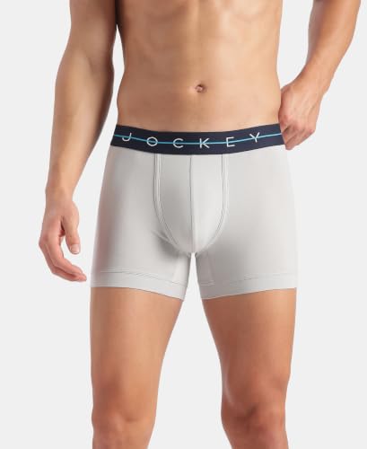 Image of Jockey NY16 Men Super Combed Cotton Elastane Stretch Solid Trunk with Ultrasoft Waistband (Pack of 2)