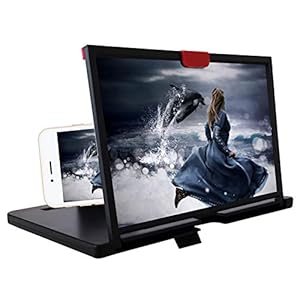 Fengshengli 12” Cell Phone Screen Magnifier, 3D HD Phone Expander Foldable Screen Enlarger for Movies, Videos, Gaming