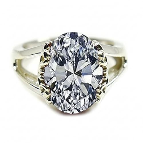 Bague fiançailles argent pierre précieuse ovale légère résout problème taille 47-70