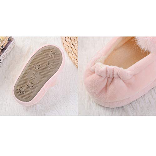 Chuangli Toddler Boys Girls Rabbit Bootie Slippers Soft Plush Warm Cartoon Bunny Non-Slip Winter House Shoes #TOP3