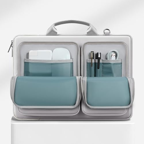 Maletín de portátil con múltiples compartimentos para llevar cables y accesorios al trabajo 5