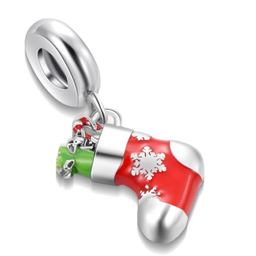 Image of Christmas Elf Deer Gingerbread Man Penguin Sweet Candy Charm for Pandora Bracelet