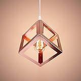 Dimensions: Ø23 x 26 cm; largeur : 16 cm; longeur de la pafond :10cm; Longueur du corde: 100cm(ajustable) ; Couleur: Or rose.