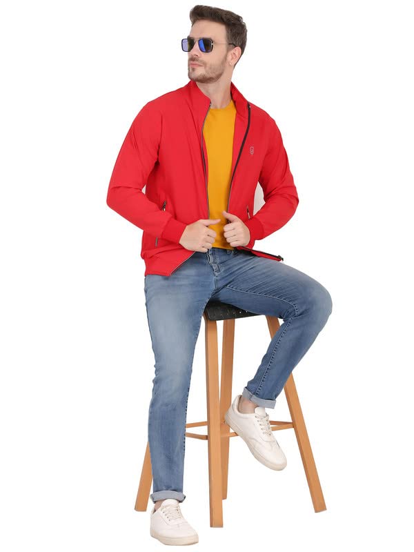 Image of Blueficus Winter Jackets For Men || Men's Solid Wind Cheater Jacket With Zipper || Casual And Sports Jacket