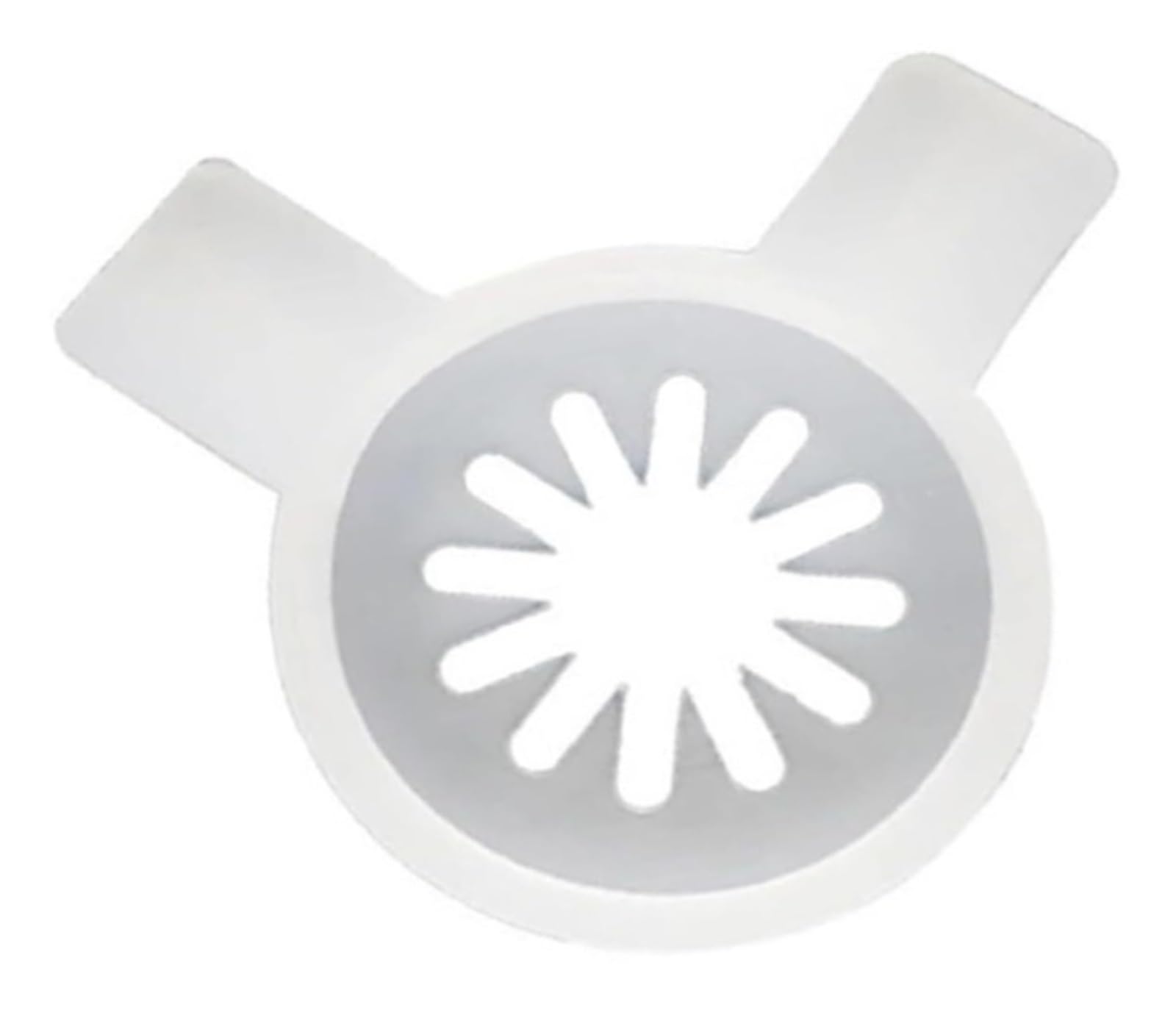 Kiaopu One Color Ice Cream Maker Spare Part Snowflake Modeling Cap Nozzle 29Mm Inner Diameter Moulding Lid For Soft Serve Machine 3Pcs