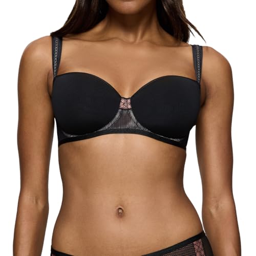 Soutien-gorge Triumph Palina Cosmic Heartbeat noir pour poitrine généreuse ou menue
