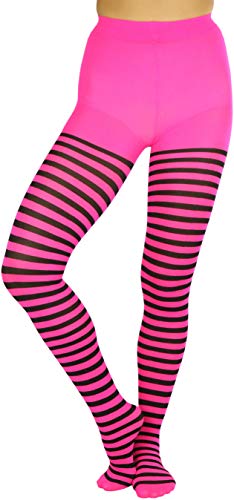 Image of ToBeInStyle Women's Nylon Horizontal Striped Tights