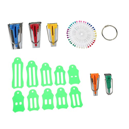 1 Set Patchwork Edger Bias Tape Maker Kit Quilling Tool Diagonal Seam Tape Fabric Medium Bias Tape Makers Kit Twill Tape Quilt Kit Sewing Quilting Tools Fold Stainless Steel