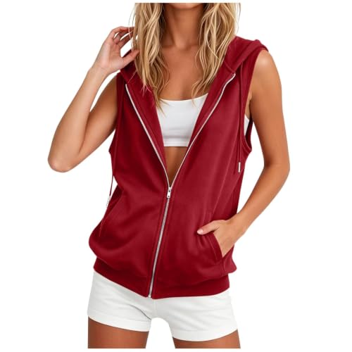 Chaleco con capucha para mujer ideal para running y fitness en verano