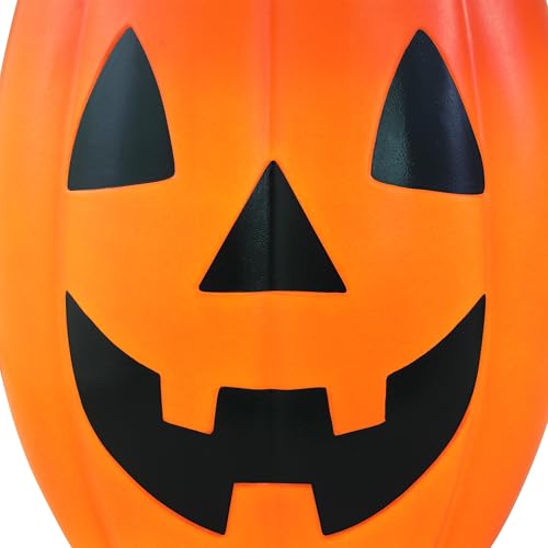 Mr. Halloween 18 in Jack-O-Lantern Candy Bowl with LED Lights, Blow Mold Trick or Treat Holder, Vintage Light Up Halloween Candy Dish - image 5