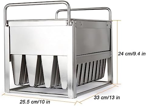 Stainless Steel Popsicle Mold with 40 Grooves, Ideal for Homemade and Commercial Ice Cream Making, Perfect DIY Ice Pop Solution