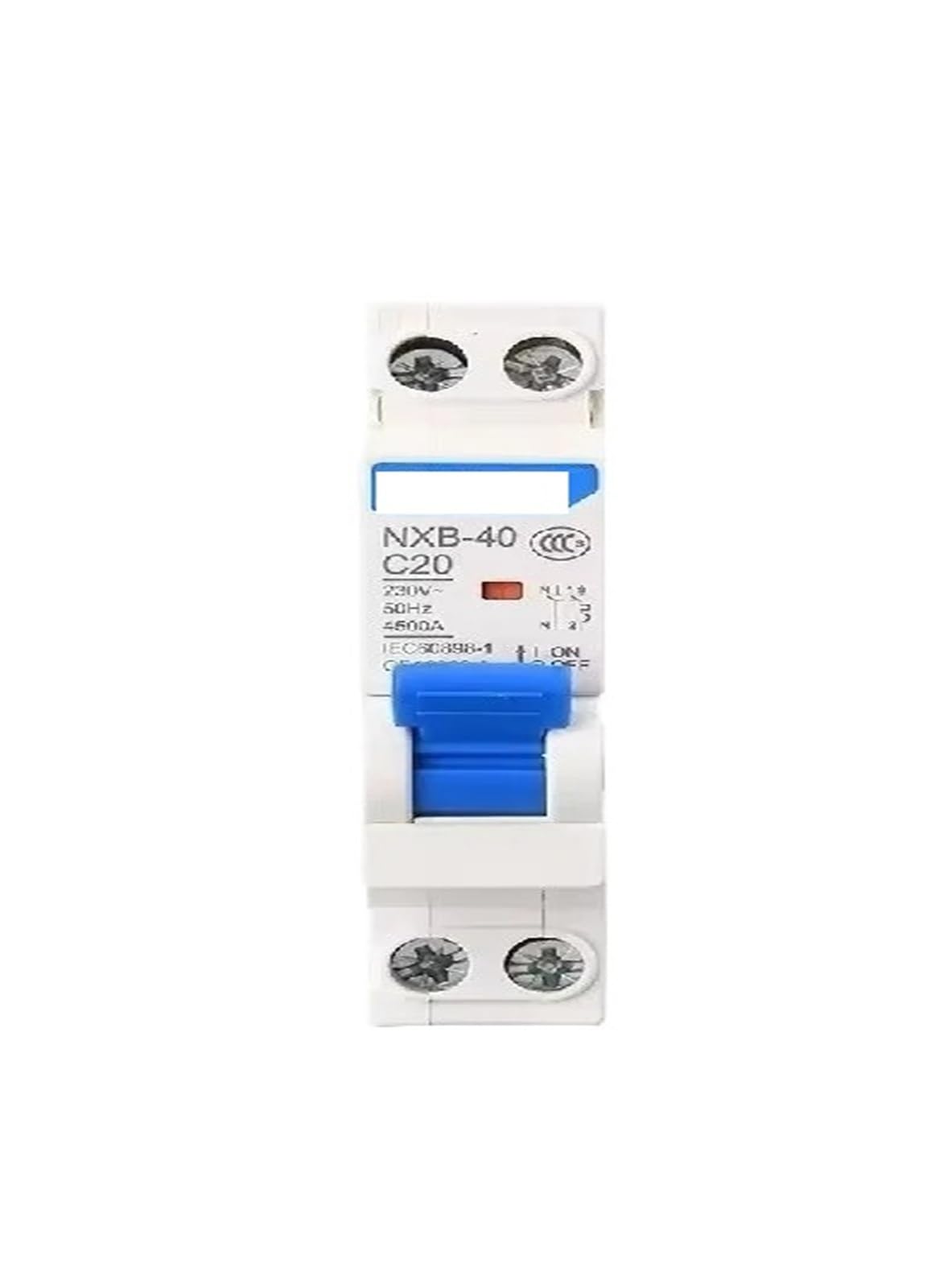 Disyuntor de fuga 1P+N interruptor magnetotérmico automático de 220V NXBLE-40 4