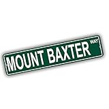 California Mountains Pick Your Mountain Compatible/Replacement for Mount Baxter United States Mountain Aluminum Metal Tin Street Sign Style Home Decor For Man Cave Poker Tavern Game Room