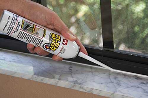 Flex Shot Rubber Adhesive Sealant Caulk, 8-Oz, Clear #TOP2