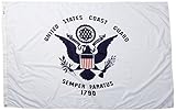 Annin Flagmakers US-Küstenwache, Militärflagge, hergestellt nach offiziellen Spezifikationen, offiziell lizenziert, 1,2 x 1,8 m (Modell 439127)