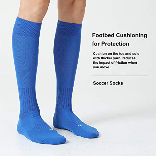 Image of CS CELERSPORT 2 /3 Pack Soccer Softball Baseball Socks for Youth Kids Adult Multi-Sport Compression Knee High Socks