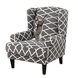 ✔【 Couvercle de chaise à ailes de haute qualité】: Fabriqué en polyester à 92% et à 8% de spandex, le couvercle du canapé a une excellente élasticité et durabilité, protégeant votre canapé contre les usures quotidiennes et les taches, la gardant propre et frais tout le temps. Ces housses de canapé ont un bon confort et une bonne respirabilité, et la texture des rides naturelles élimine les problèmes de repassage et gagne considérablement votre temps。