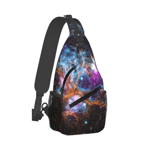 Bolso tipo bandolera Universo Galaxia para senderismo miniatura 2