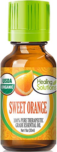 Healing Solutions Organic 30ml Oils - Sweet Orange Essential Oil - 1 Fluid Ounce