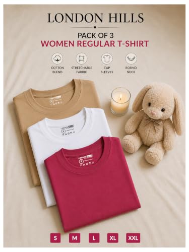 Image of London Hills tops for woman | tshirt for woman | t shirt for womans| tops for women western | western tops for woman's | women t shirt | women tees | gym tshirt for women workout | t shirts Round Neck