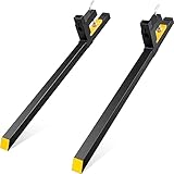 VEVOR Forche per Pallet Lunghezza 149cm Capacità Carico Max. 907kg, Coppia di Forche per Movimentazione Carico per Benne Trattori Minipala Escavatori in Acciaio, Forche per Benne Rimovibili per Carico
