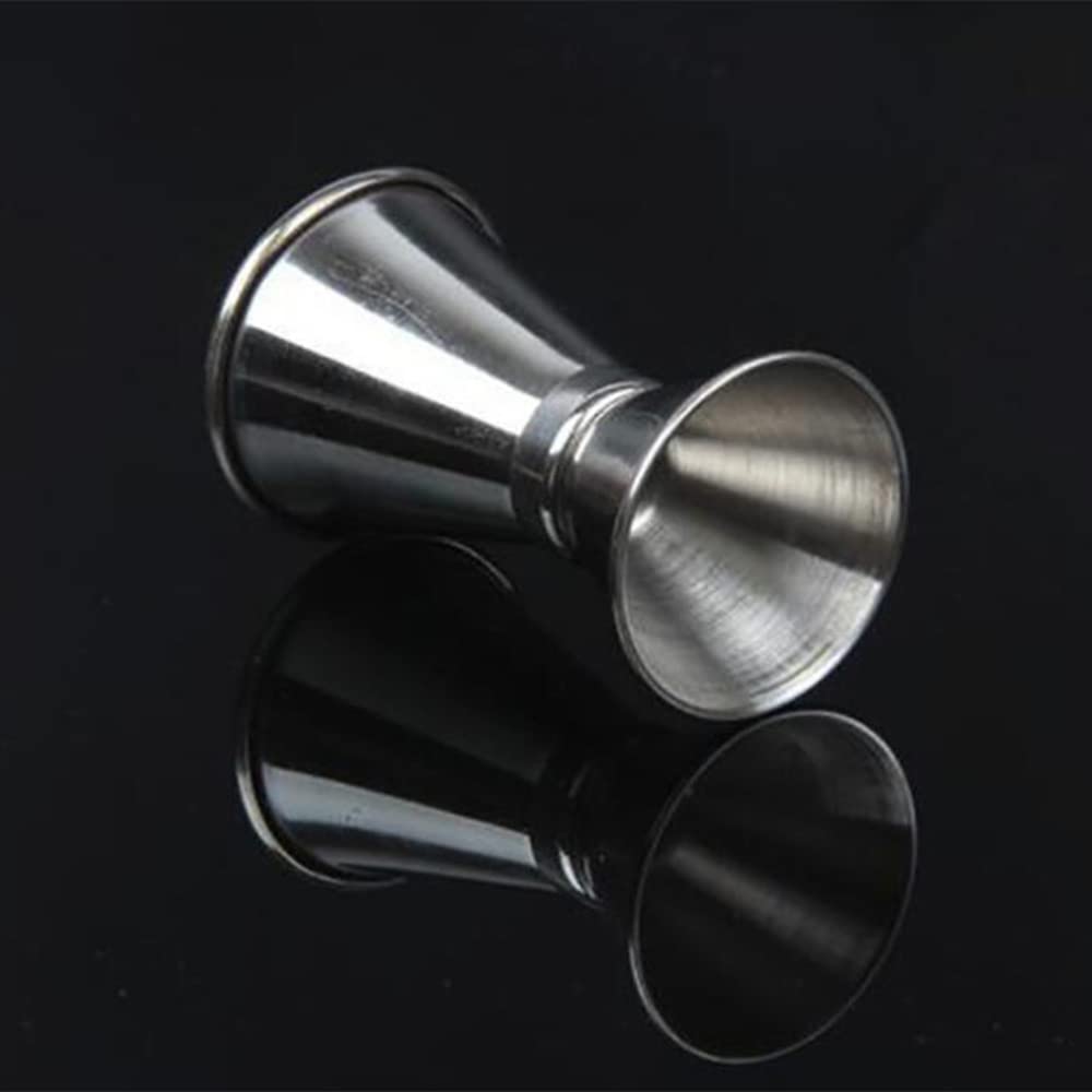 Oz Cup Acero Inoxidable Crimping Glass Taza medidora de Doble Cabeza 15/30 Ml Taza medidora Bar