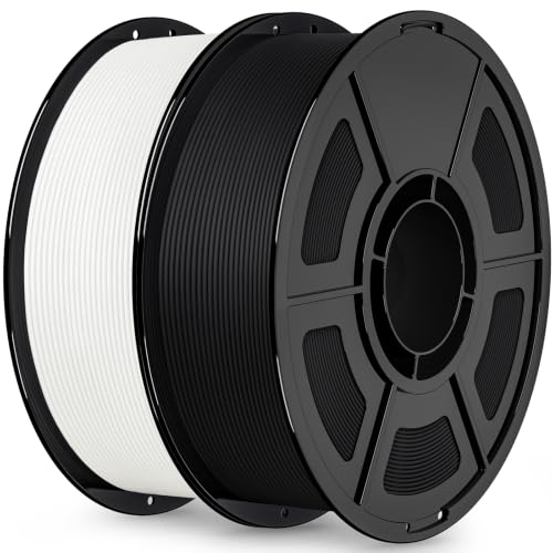 IEMAI Matte PETG Filament 1.75 mm 2 kg, Black/White PETG 3D Printer Filament, Compatible with Bambu Lab, AMS, AMSLite, D