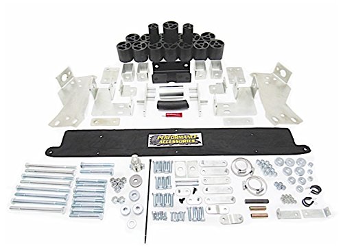 Performance Accessories, Chevy/GMC Silverado/Sierra 2500HD/3500HD Gas 2WD and 4WD 3" Body Lift Kit, fits 2003 to 2005, PA10093, Made in America