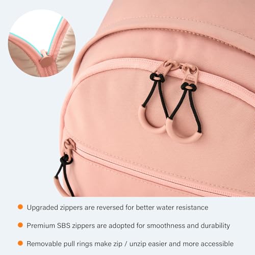 HanTrip 18 Inch Carry on Travel Backpack with Lots of Pockets, Pink — view 6