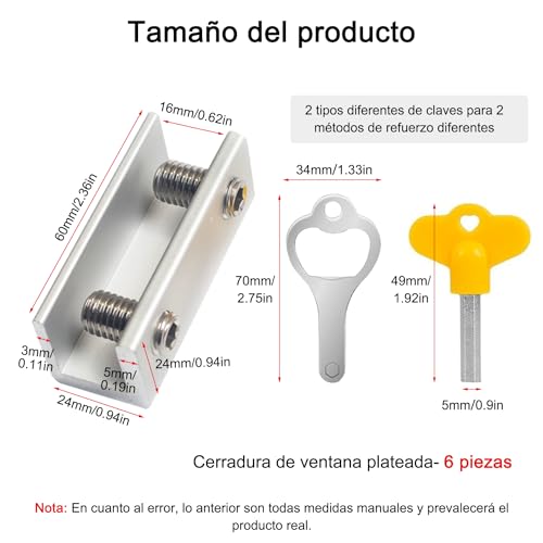 El mejor review de Protecciones antirrobo para Ventanas tabla con los diez mejores. 2 Imagen adicional