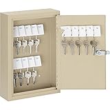 Global Industrial Key Cabinet, 30 Keys, 8x2-1/2x12-1/8, Sand