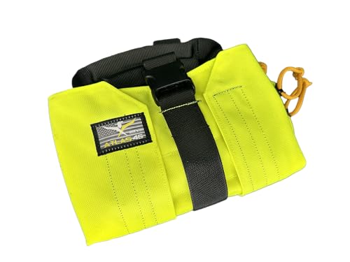 Atlas 46 Mini Yorktown Tool Roll with Zippered Pouches and 7 Wrench Slots - Effective Tool Storage and Organization - Made in The USA (Chartreuse)
