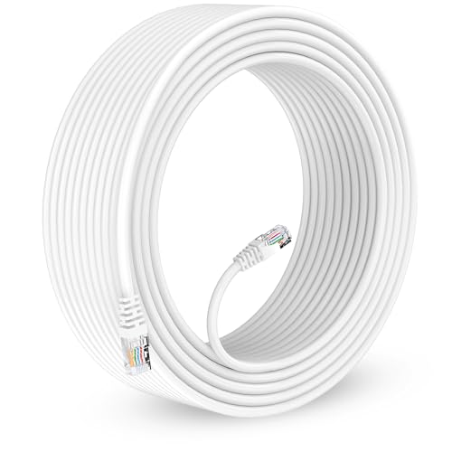 Image of Sounce Professional Cat6 UTP 5 Meter Network Patch Cable High Speed 550 MHz Internet Cord Snagless RJ45 Connector For Office Home Server Room Installation Smart Home Console - White