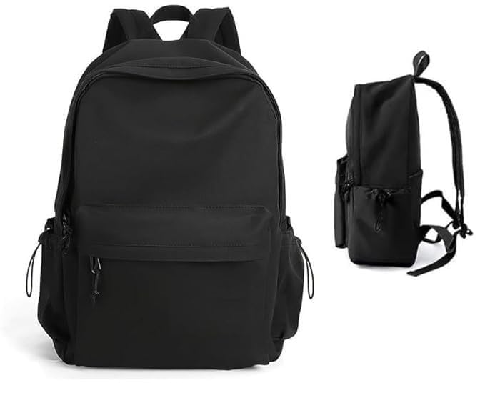 20L Laptop Backpack with Multiple Compartments, Water-resistant, Adjustable Shoulder Straps, Black, for School College Office Travels-image-41